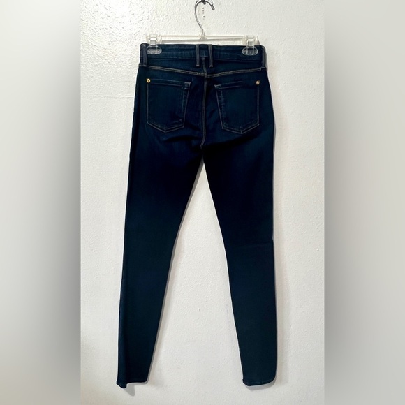 7 For All Mankind Classic Indigo Dark Wash Skinny Jean - Size 25 - Picture 9 of 11